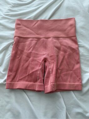 Colsie Pink Ribbed Bike Shorts